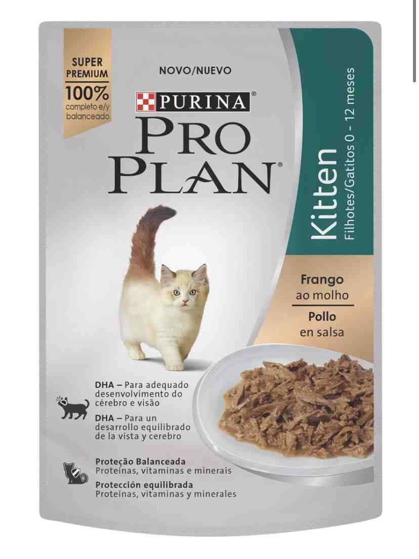 POUCH PRO PLAN  GATO KITTEN SABOR POLLO